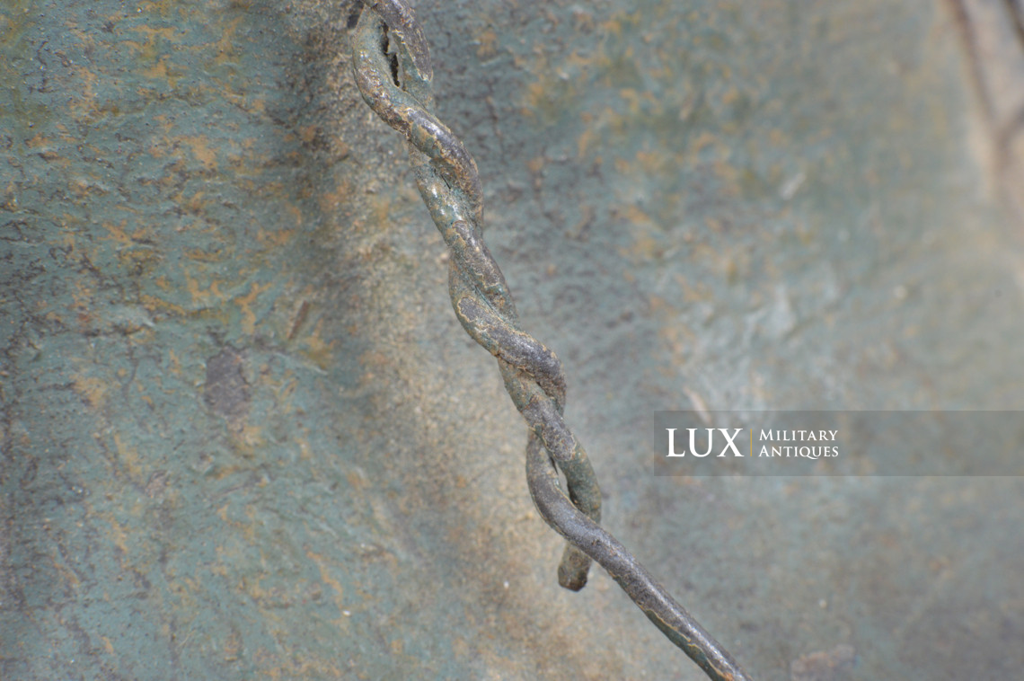 Rare casque M35 Luftwaffe grillagé camouflé deux tons - photo 37