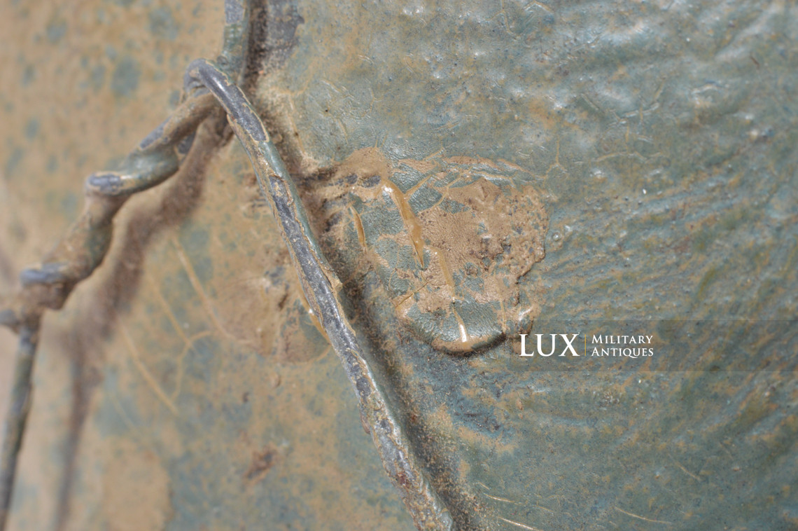 Rare casque M35 Luftwaffe grillagé camouflé deux tons - photo 42