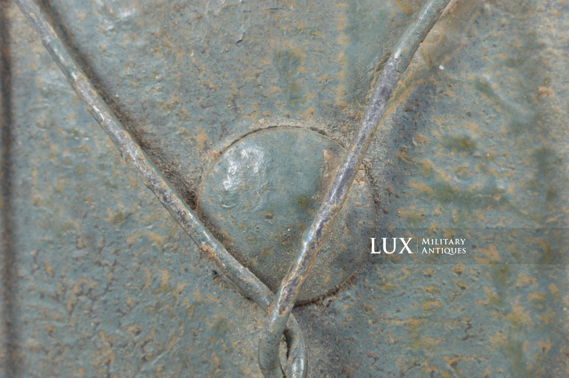 Rare casque M35 Luftwaffe grillagé camouflé deux tons - photo 43