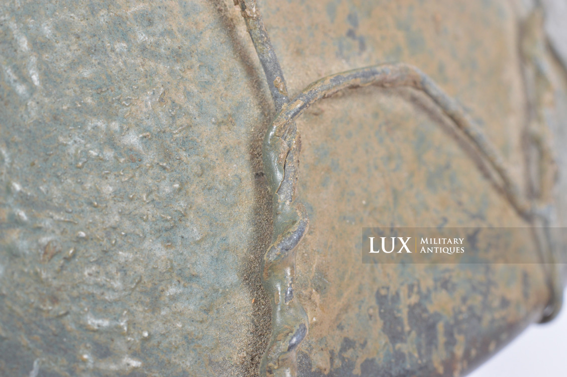 Rare casque M35 Luftwaffe grillagé camouflé deux tons - photo 45