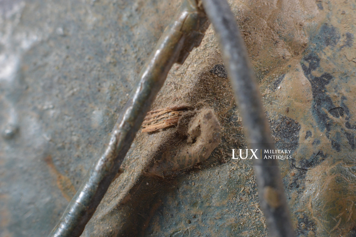 Rare casque M35 Luftwaffe grillagé camouflé deux tons - photo 47