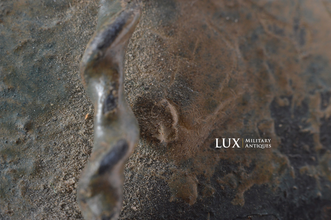 Rare casque M35 Luftwaffe grillagé camouflé deux tons - photo 49