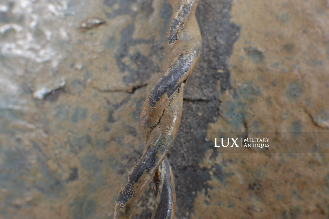 Rare casque M35 Luftwaffe grillagé camouflé deux tons - photo 52