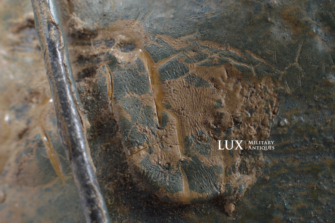 Rare casque M35 Luftwaffe grillagé camouflé deux tons - photo 53