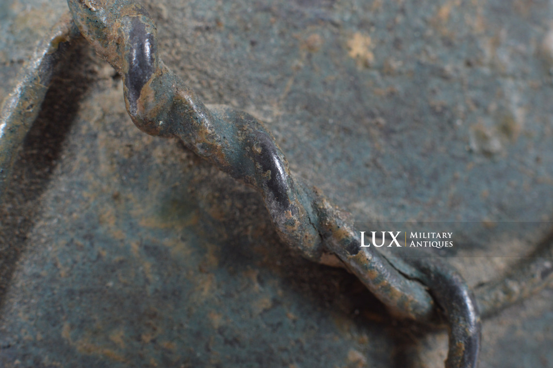 Rare casque M35 Luftwaffe grillagé camouflé deux tons - photo 54