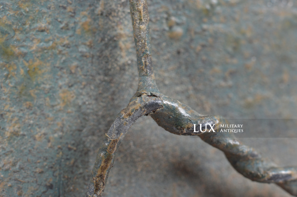 Rare casque M35 Luftwaffe grillagé camouflé deux tons - photo 55