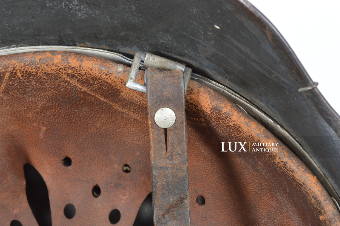 Rare casque M35 Luftwaffe grillagé camouflé deux tons - photo 57