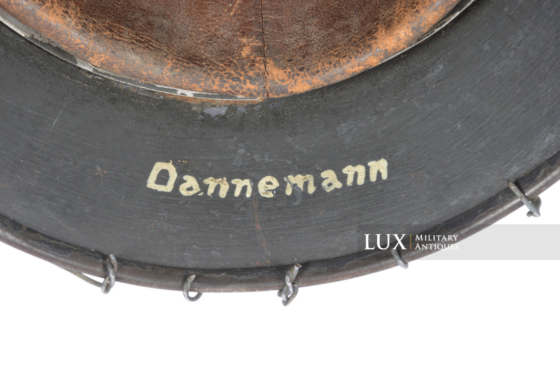 Rare casque M35 Luftwaffe grillagé camouflé deux tons - photo 60