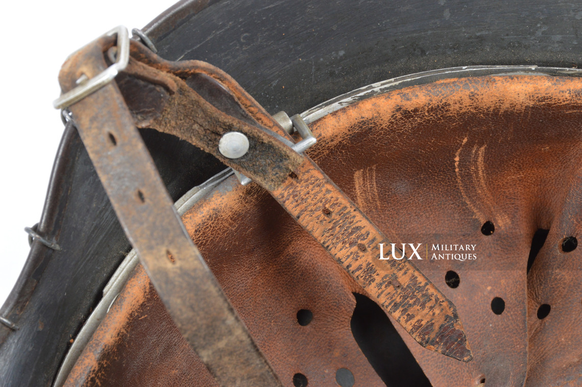 Rare casque M35 Luftwaffe grillagé camouflé deux tons - photo 61