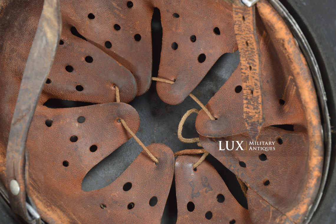 Rare casque M35 Luftwaffe grillagé camouflé deux tons - photo 64