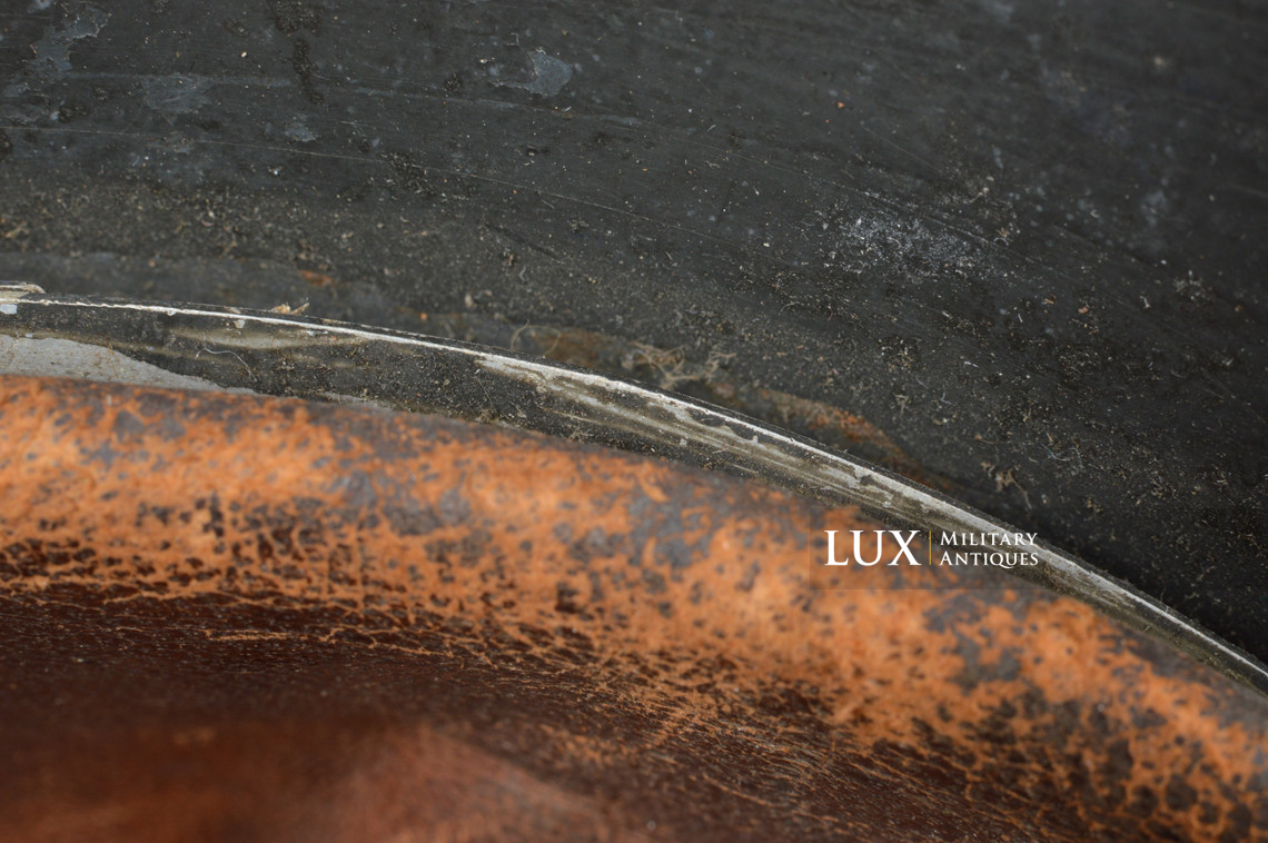 Rare casque M35 Luftwaffe grillagé camouflé deux tons - photo 70