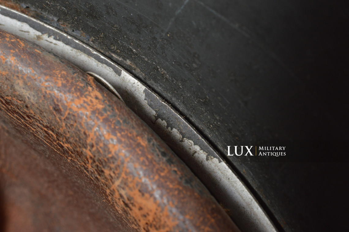 Rare casque M35 Luftwaffe grillagé camouflé deux tons - photo 71