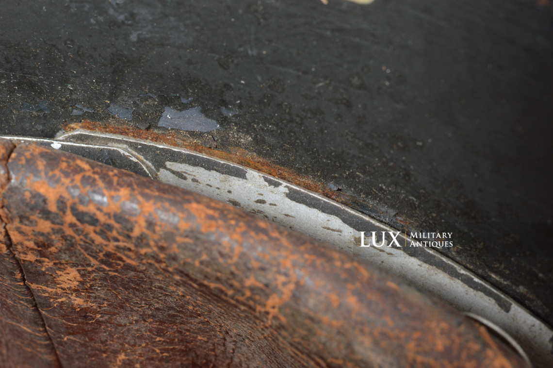 Rare casque M35 Luftwaffe grillagé camouflé deux tons - photo 72