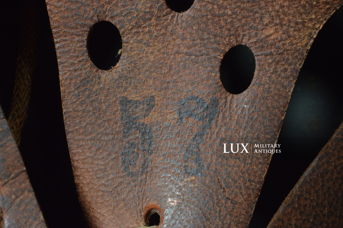 Rare casque M35 Luftwaffe grillagé camouflé deux tons - photo 78