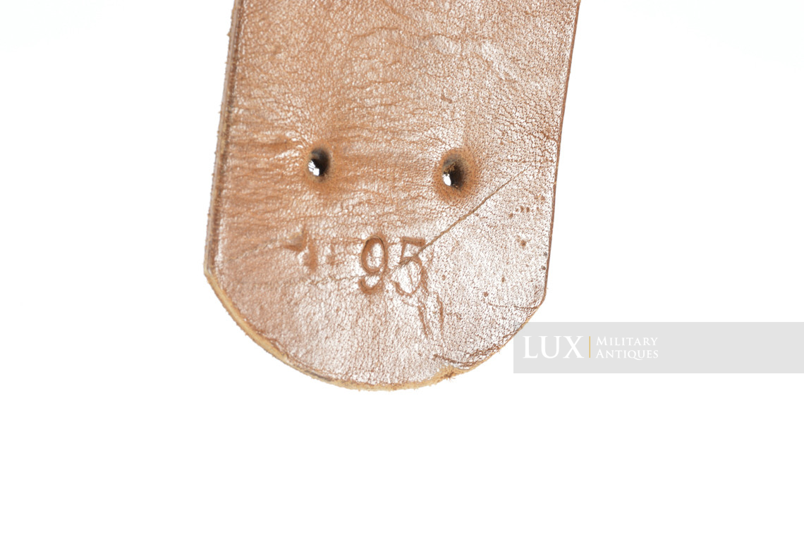 German late-war leather belt, RBNr « 0/0485/0002 » - photo 12