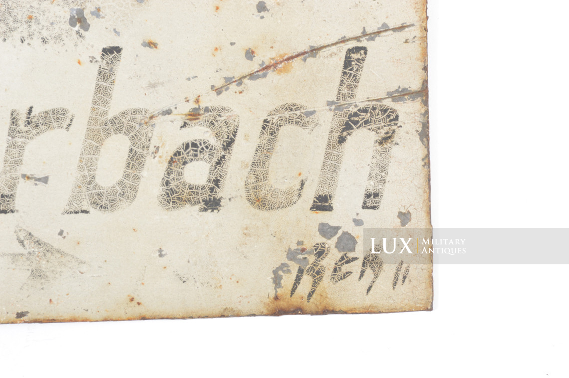 Panneau directionnel allemand « Masmünser », Alsace / France - photo 10