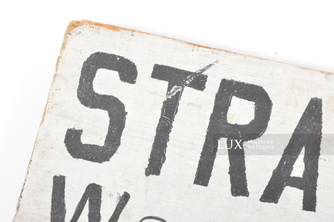 German wooden warning sign, « Vosges, France » - photo 8