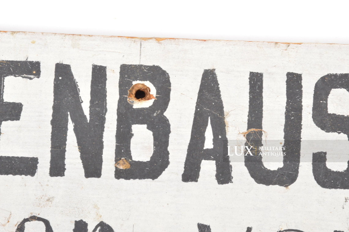 German wooden warning sign, « Vosges, France » - photo 10