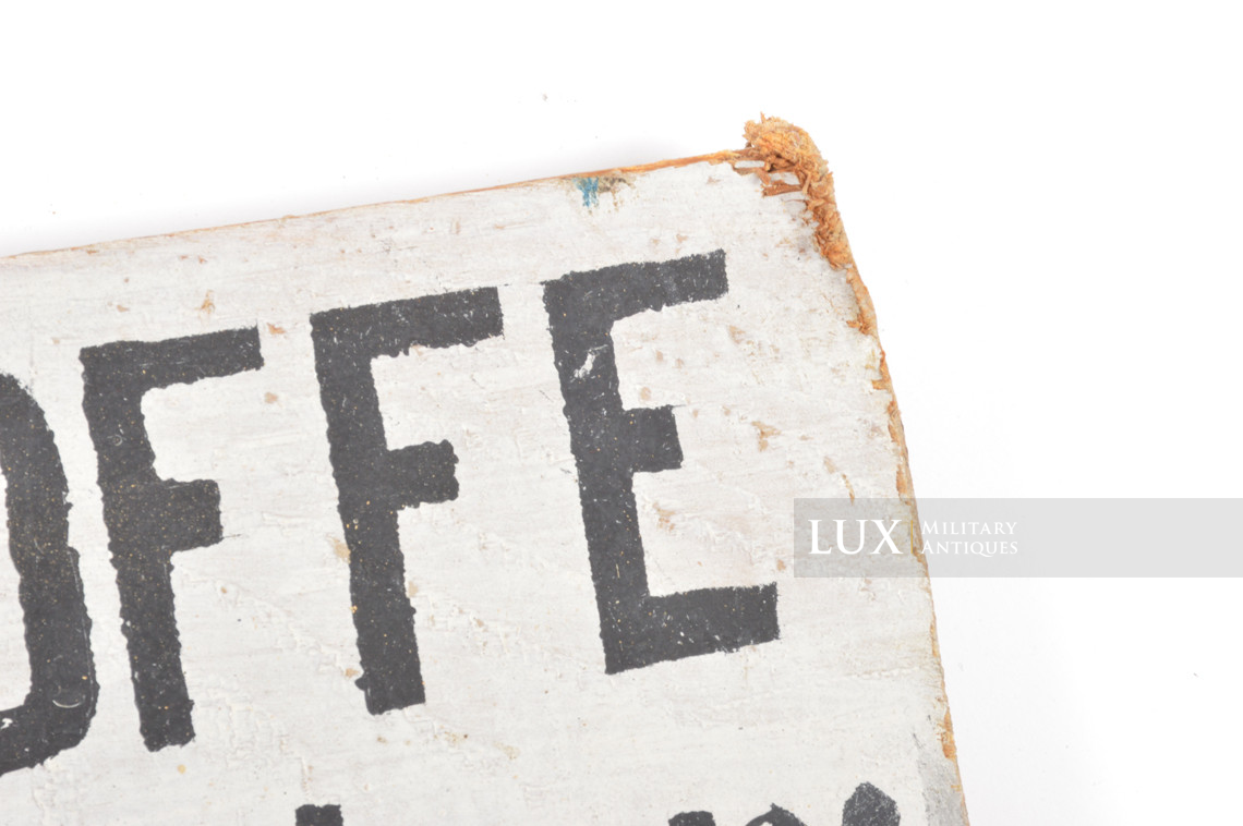 German wooden warning sign, « Vosges, France » - photo 11