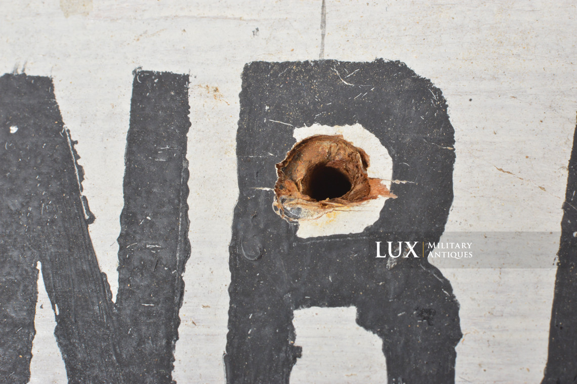 German wooden warning sign, « Vosges, France » - photo 18