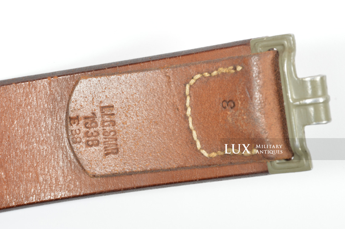 Cuir de ceinturon allemand précoce en cuir brun, « 1938 » - photo 10