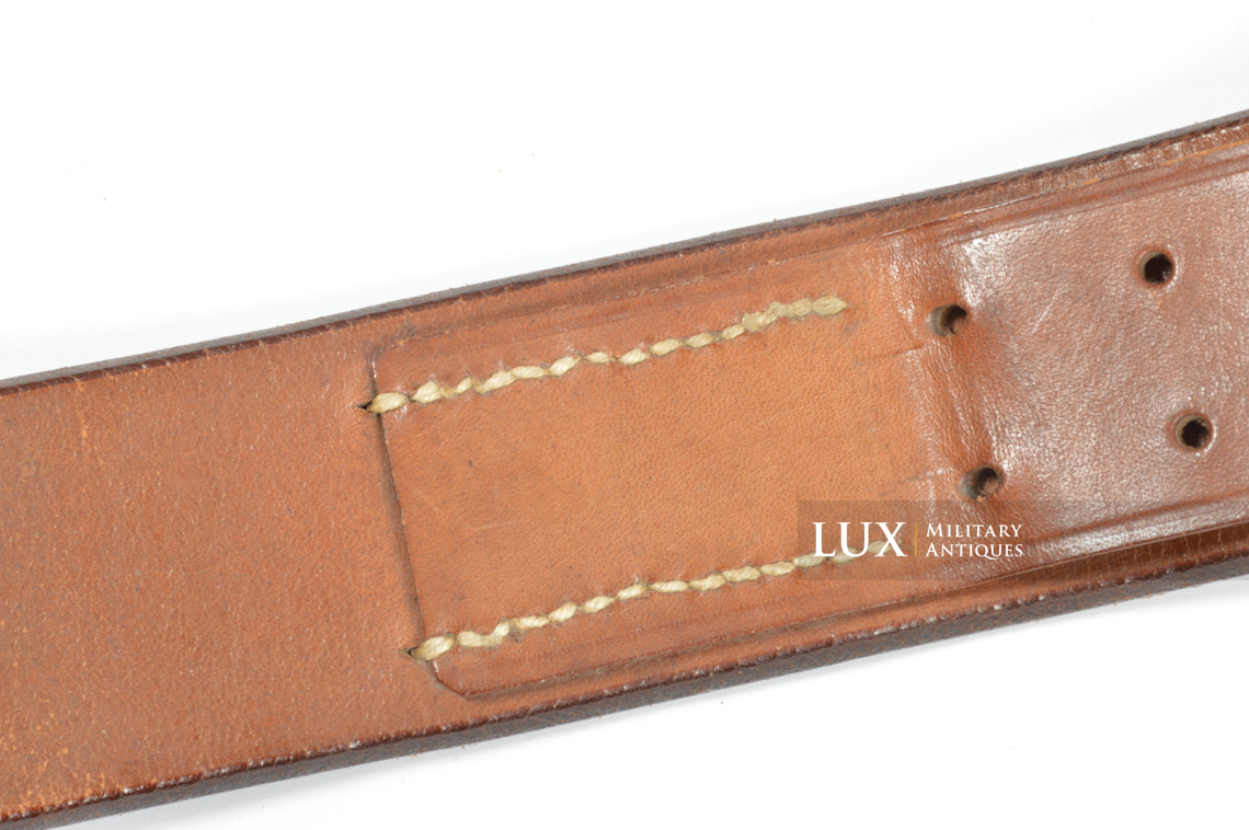 Cuir de ceinturon allemand précoce en cuir brun, « 1938 » - photo 17