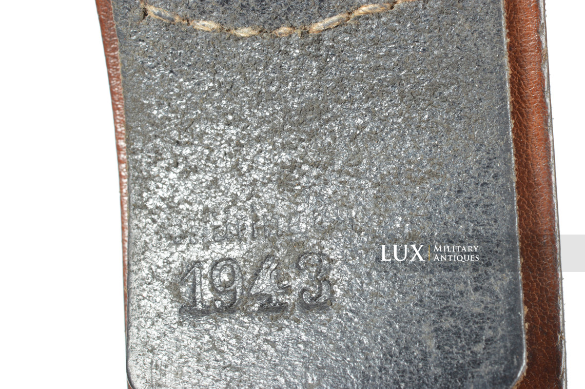 Cuir de ceinturon Heer / Waffen-SS fin de guerre, « 1943 » - photo 9