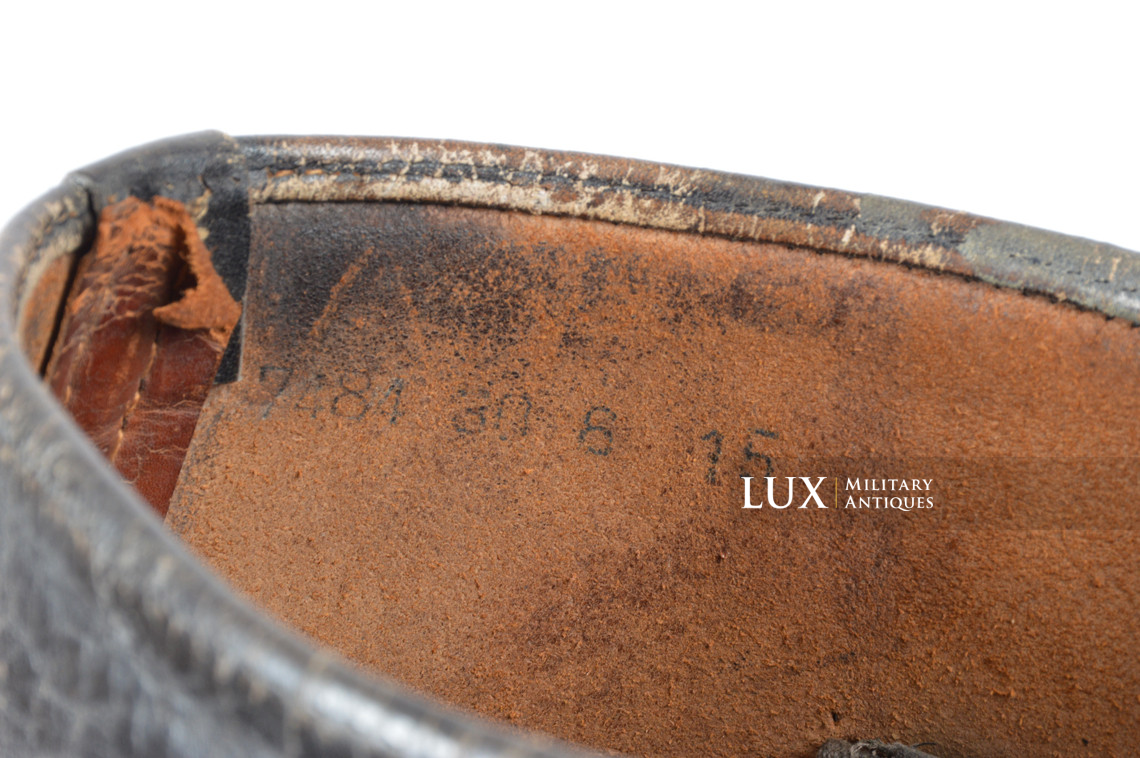 Waffen-SS officer issued boot found in the Ardennes, « VA 104/38 SS » - photo 22