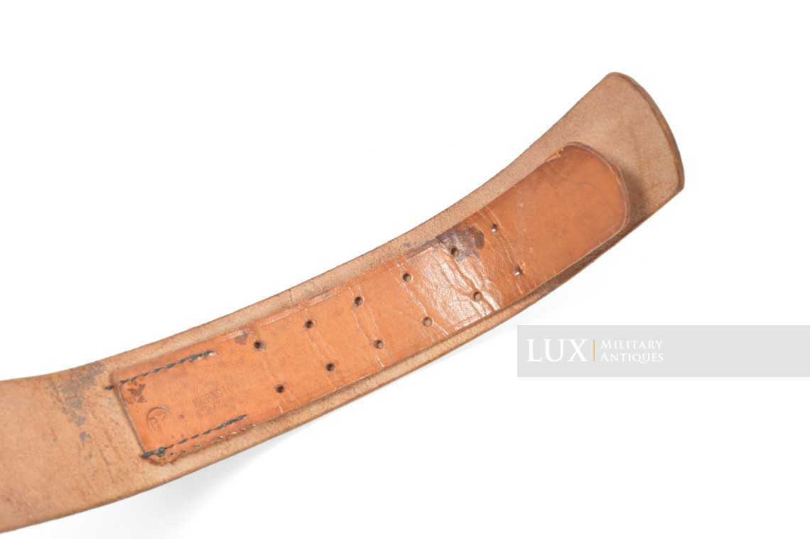 Early Hitlerjugend leather belt, « RZM » - photo 11