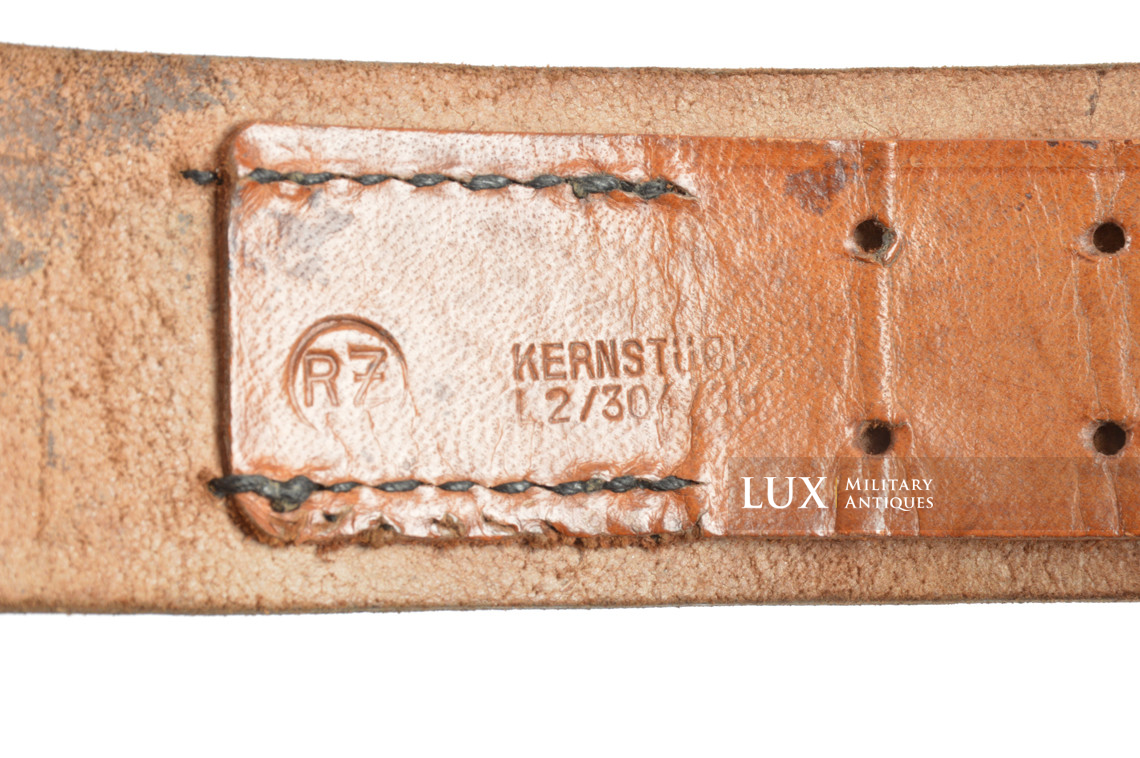 Early Hitlerjugend leather belt, « RZM » - photo 12