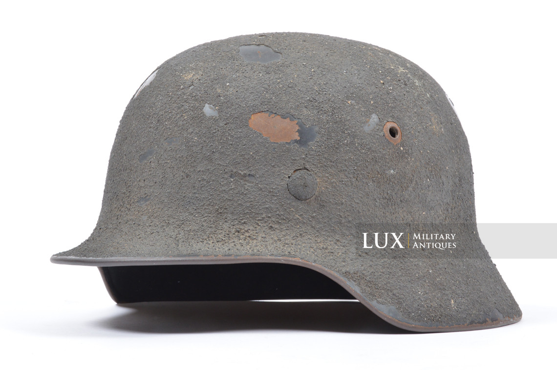 Casque M35 Luftwaffe camouflé / texturé sable, nominatif « Uffz. KIELMANN » - photo 8