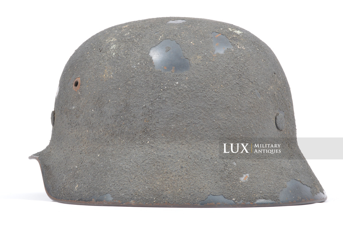 Casque M35 Luftwaffe camouflé / texturé sable, nominatif « Uffz. KIELMANN » - photo 14