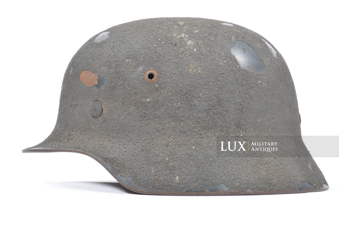 Casque M35 Luftwaffe camouflé / texturé sable, nominatif « Uffz. KIELMANN » - photo 15
