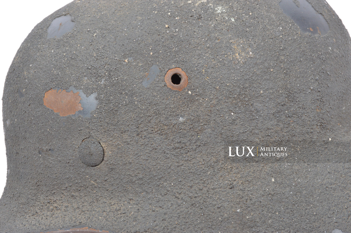 Casque M35 Luftwaffe camouflé / texturé sable, nominatif « Uffz. KIELMANN » - photo 18