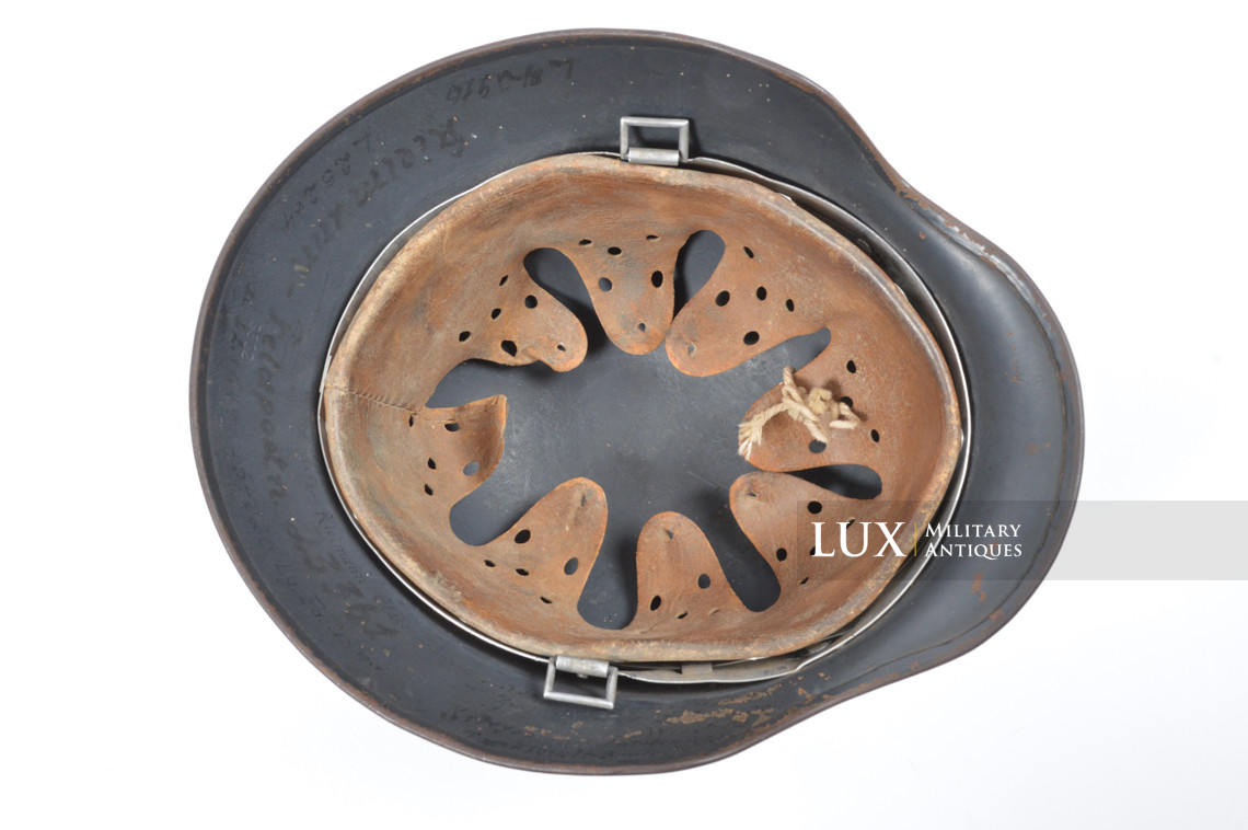 Casque M35 Luftwaffe camouflé / texturé sable, nominatif « Uffz. KIELMANN » - photo 37