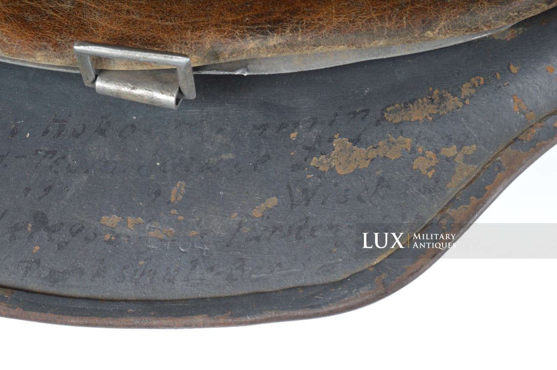 Casque M35 Luftwaffe camouflé / texturé sable, nominatif « Uffz. KIELMANN » - photo 40