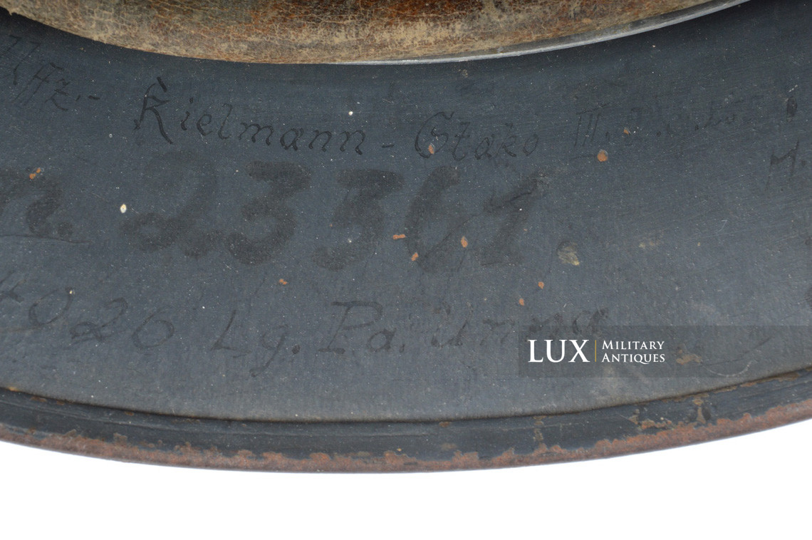 Casque M35 Luftwaffe camouflé / texturé sable, nominatif « Uffz. KIELMANN » - photo 41
