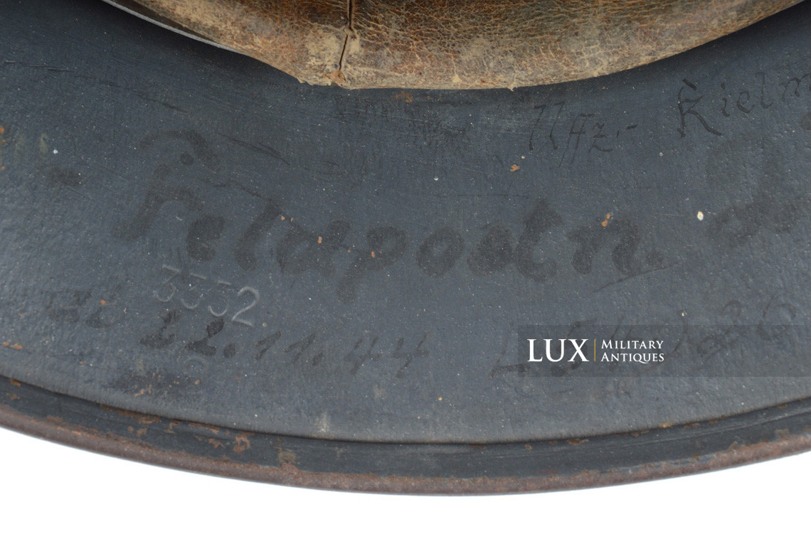 Casque M35 Luftwaffe camouflé / texturé sable, nominatif « Uffz. KIELMANN » - photo 42