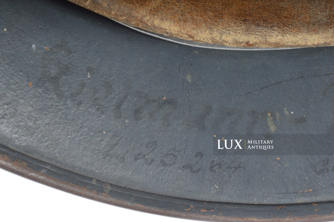 Casque M35 Luftwaffe camouflé / texturé sable, nominatif « Uffz. KIELMANN » - photo 43