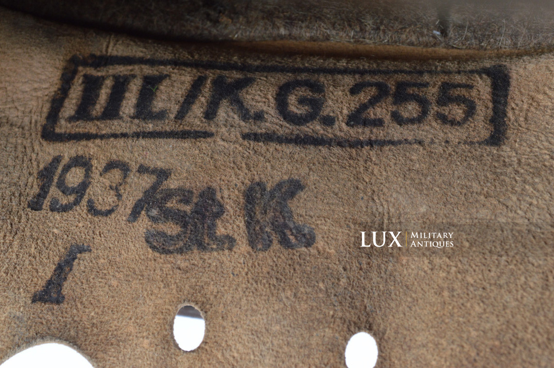 Casque M35 Luftwaffe camouflé / texturé sable, nominatif « Uffz. KIELMANN » - photo 55
