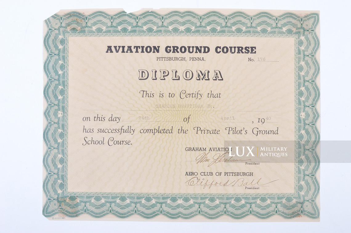 Unique ensemble d’un instructeur de vol de l’USAAF « 337th College Training Detachment » - photo 23