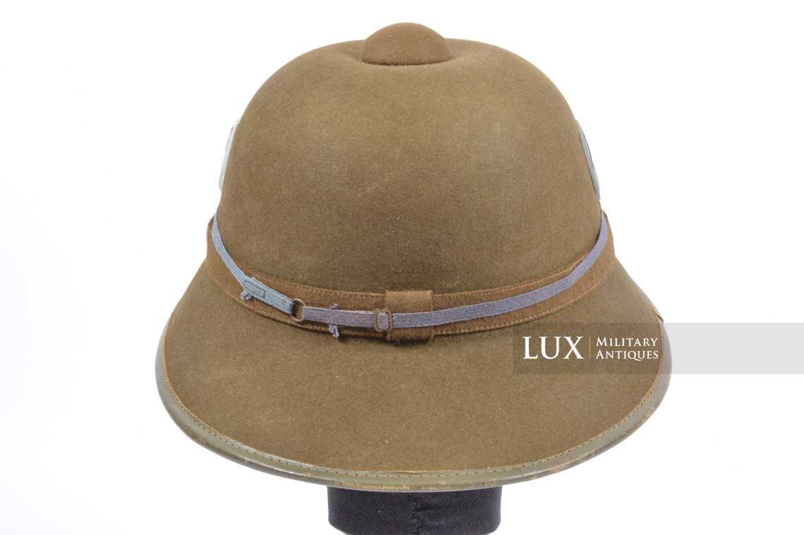 Unissued German Heer DAK pith helmet, « 1942 » - photo 10