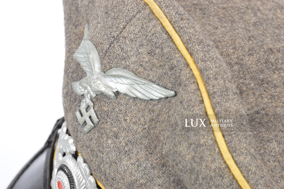 Rare Luftwaffe flight / para em/nco's visor cap, « French Made » - photo 18