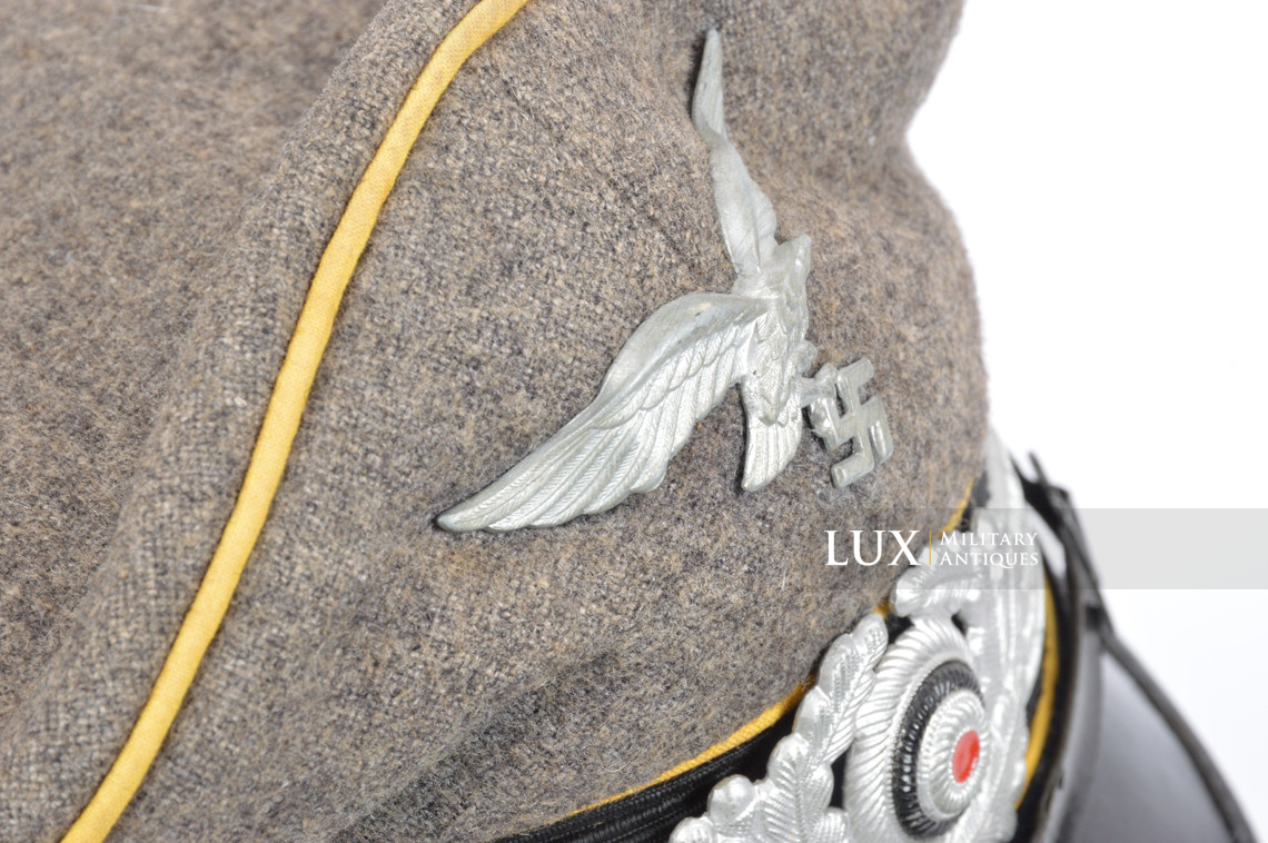 Rare Luftwaffe flight / para em/nco's visor cap, « French Made » - photo 19