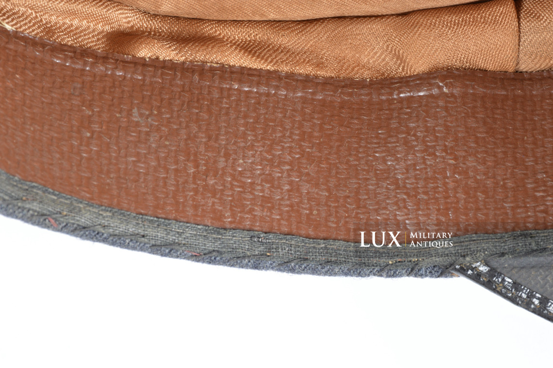 Rare Luftwaffe flight / para em/nco's visor cap, « French Made » - photo 24