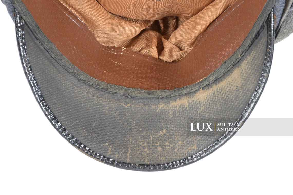 Rare Luftwaffe flight / para em/nco's visor cap, « French Made » - photo 25
