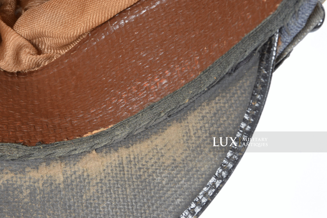 Rare Luftwaffe flight / para em/nco's visor cap, « French Made » - photo 27