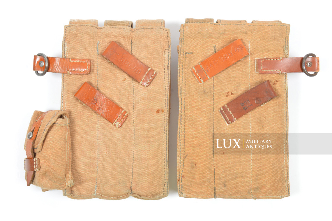 Very rare pair of late war MP38u40 pouches, « hjg 1944 » - photo 8
