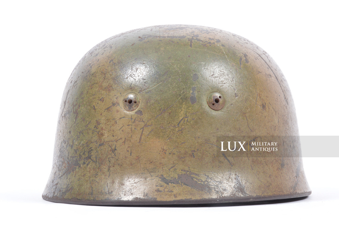 Early German M38 two-tone spray camouflage combat helmet, « Italy » - photo 13