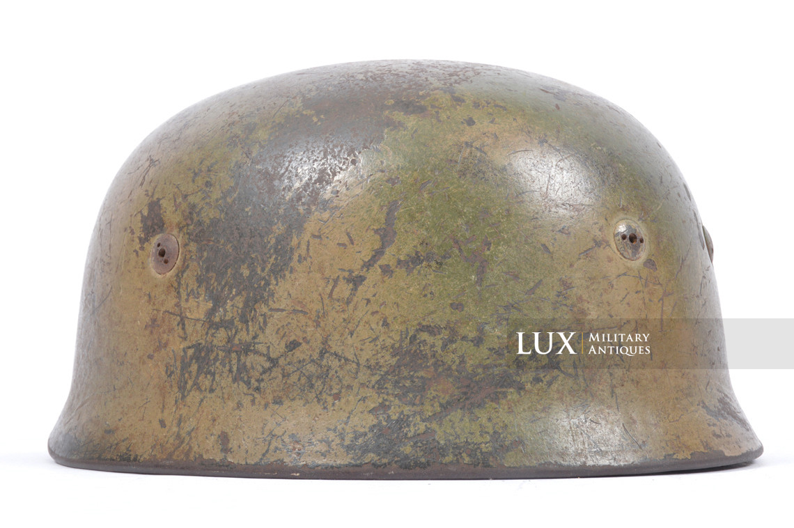 Early German M38 two-tone spray camouflage combat helmet, « Italy » - photo 14